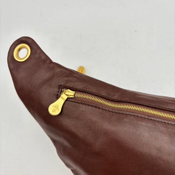 Vintage Bottega Veneta Brown Belt Bag Fanny Pack Women's - Picture 4 of 13